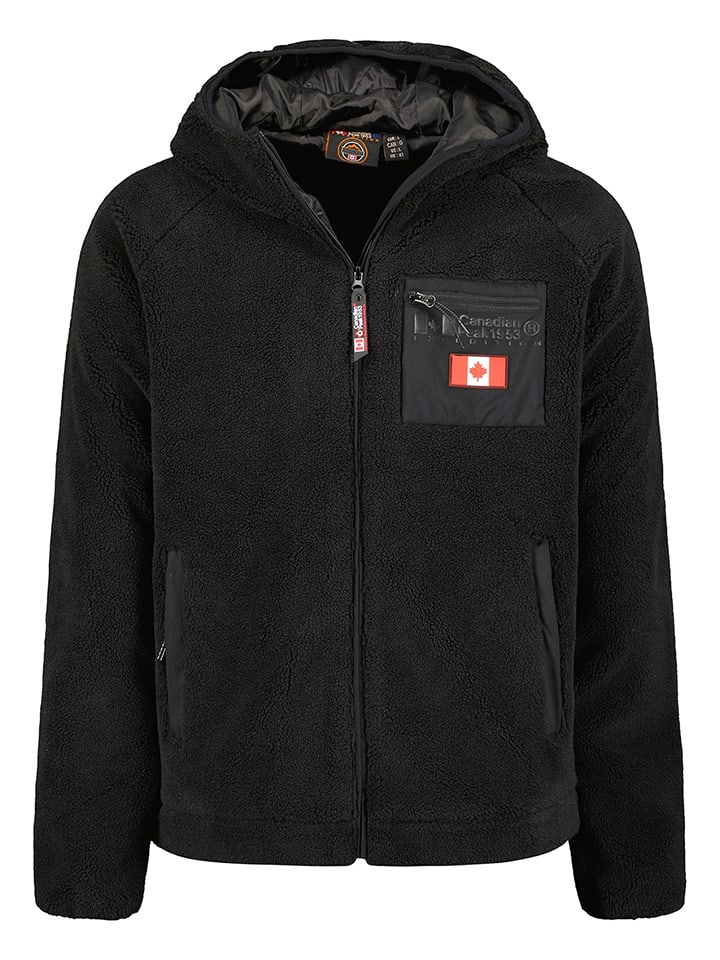 Canadian Peak Fleecejacke in Schwarz günstig kaufen