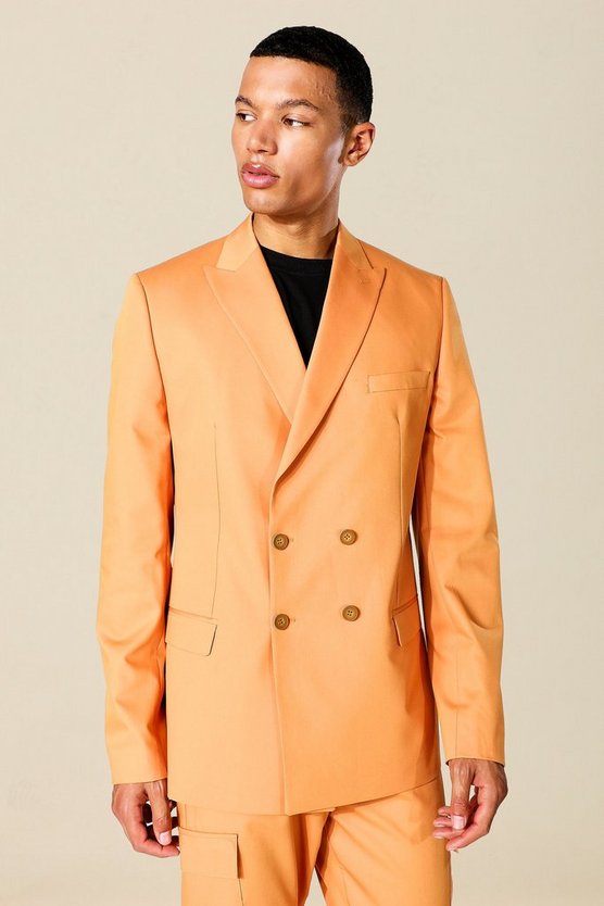Tall zweireihige Oversize Anzugjacke