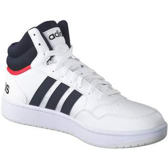 adidas Hoops 3.0 Mid Sneaker in weiß
