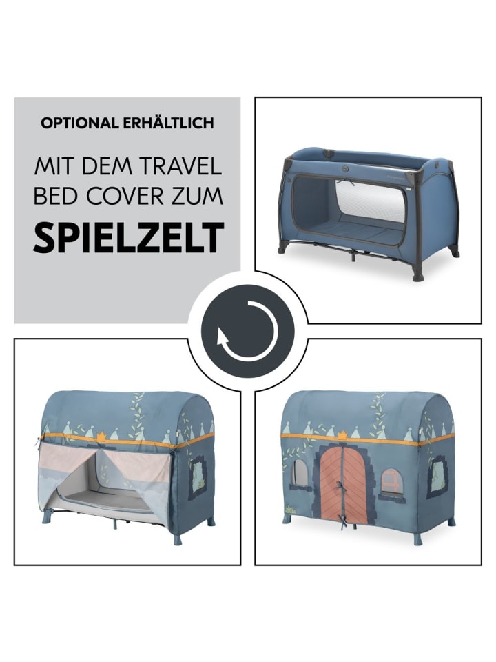 Hauck Reisebett Play N Relax Center mit Wickelauflage, höhenverstellbar in blau günstig kaufen onesize