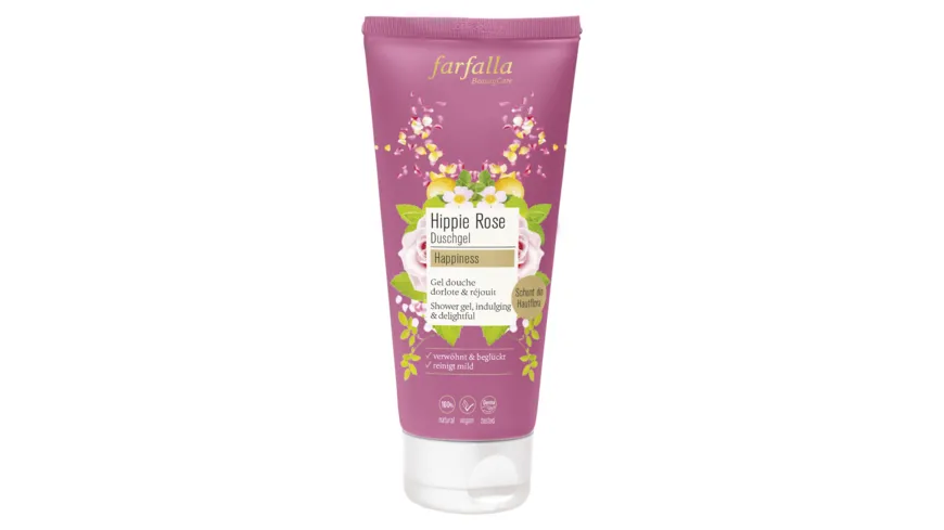 Farfalla Duschgel Happiness Hippie Rose 200 ml
