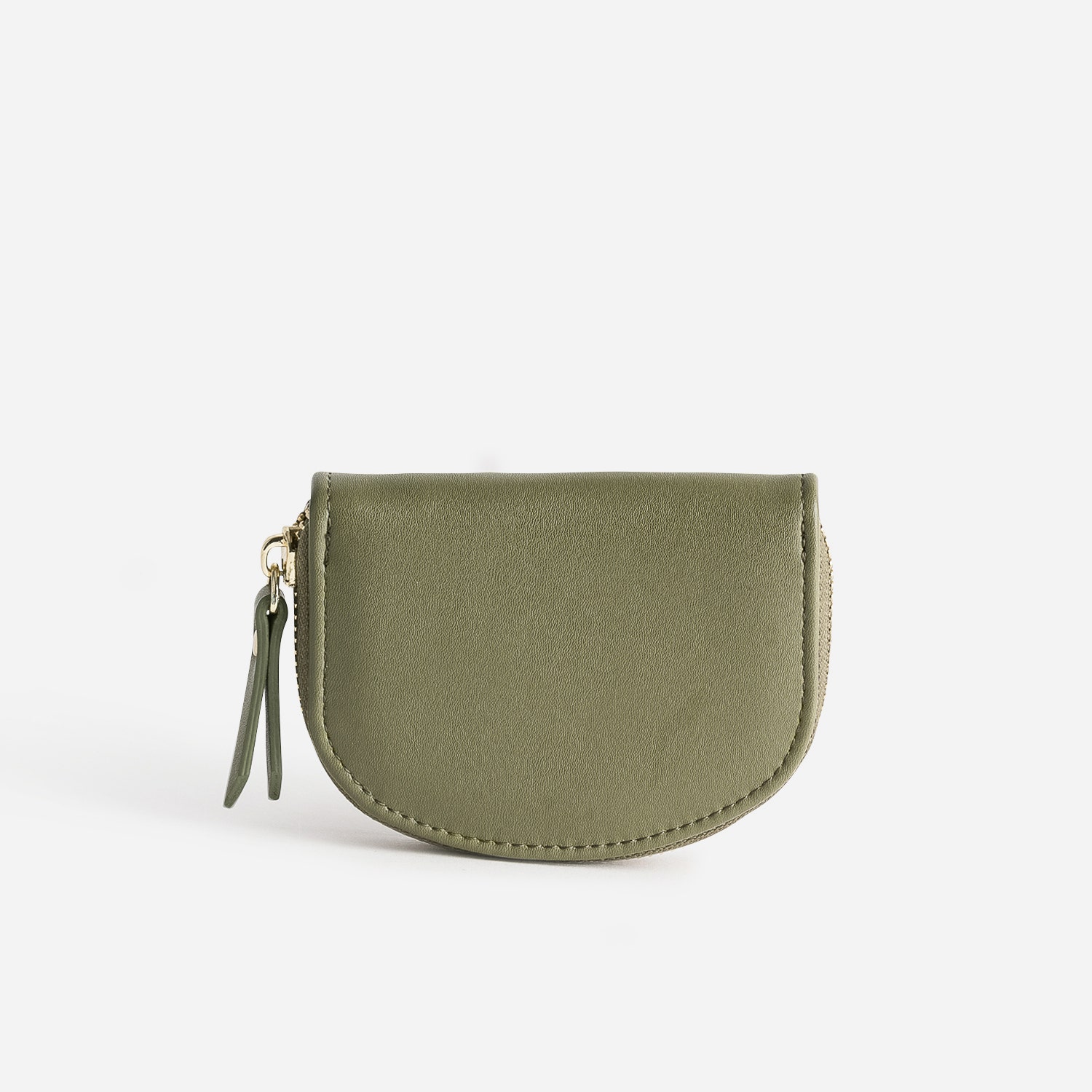 Porte-monnaie vert kaki