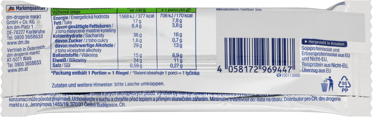 Proteinriegel 24%, Salted Caramel Geschmack, 45 g