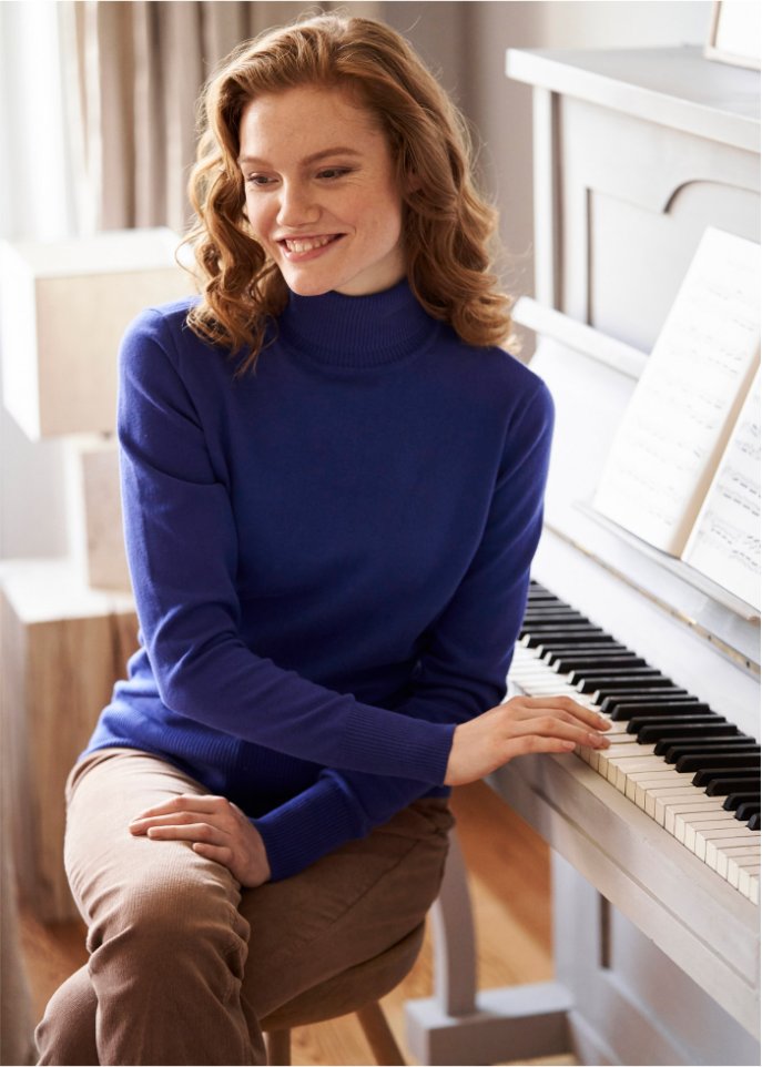 Basic Rollkragenpullover