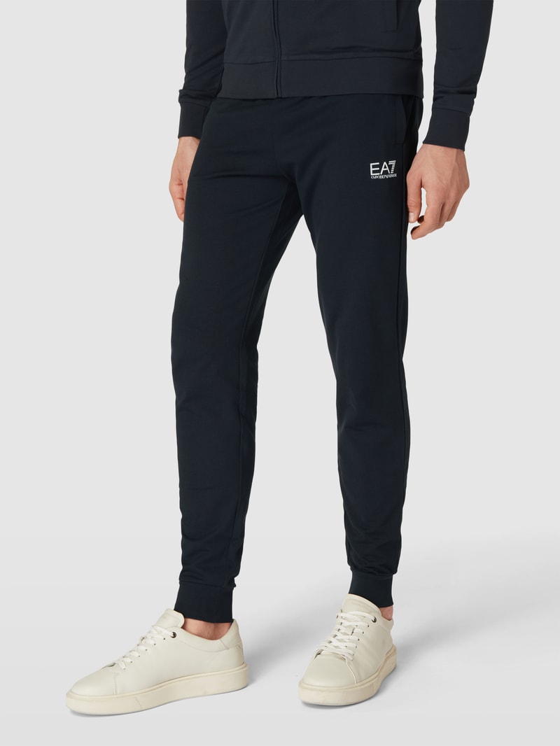Trainingsanzug mit Label-Details in dunkelblau