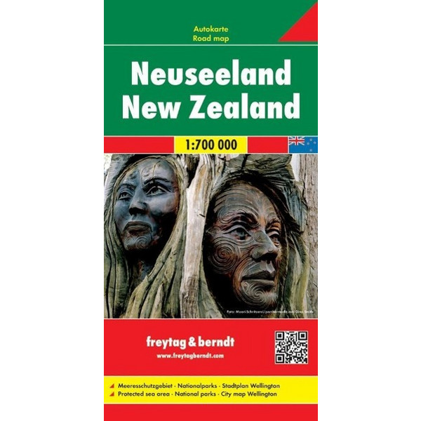 Neuseeland 1 : 700 000 mit Stadtplan Wellington - Stadtplan