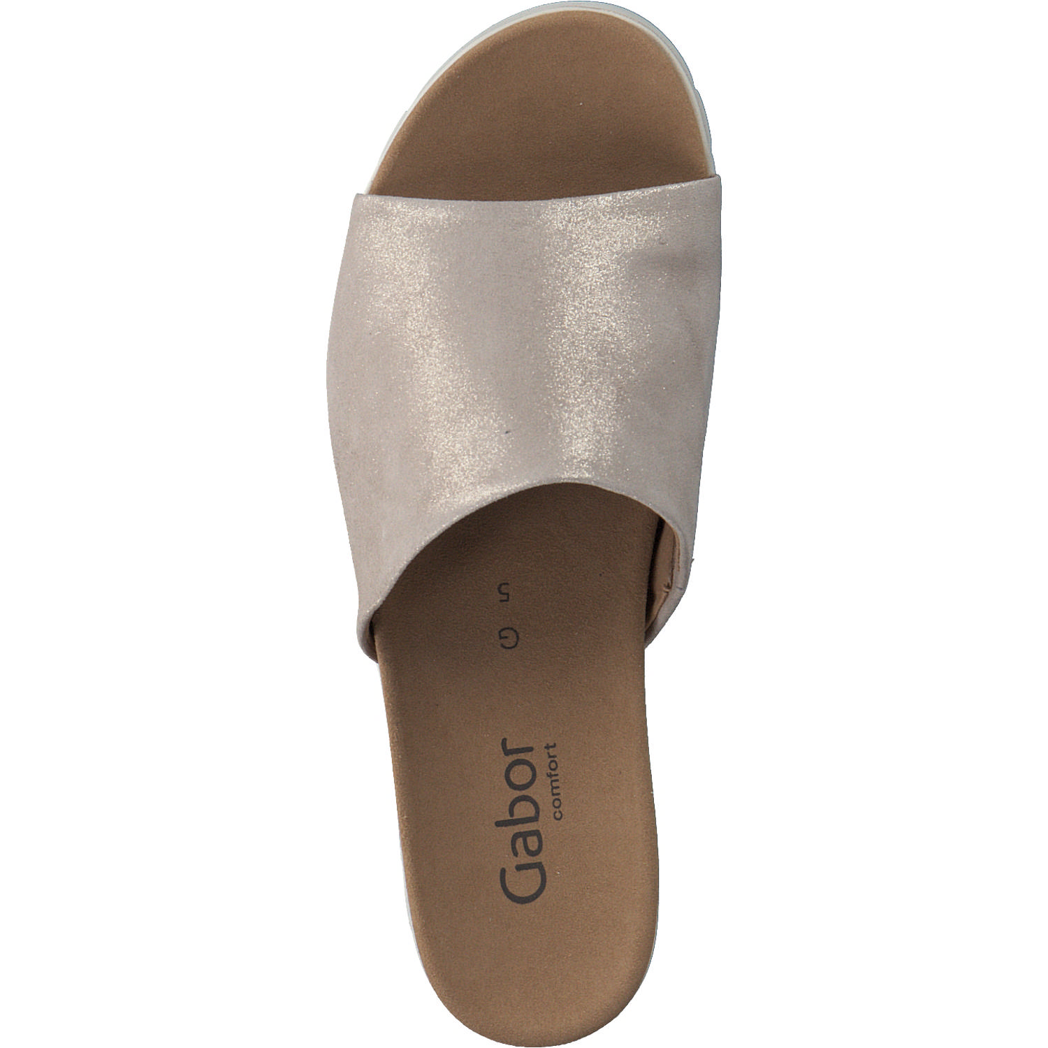 Gabor York 82.880, Plateau-Pantoletten, Damen, Beige