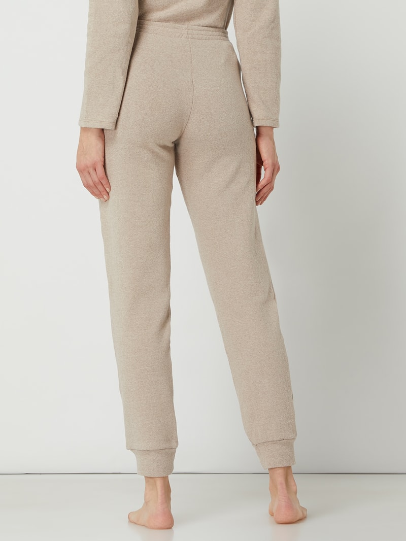 Sweathose mit Stretch-Anteil in beige meliert