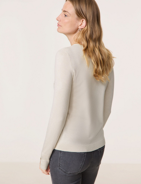 Langarmpullover aus nachhaltigem Feinstrick