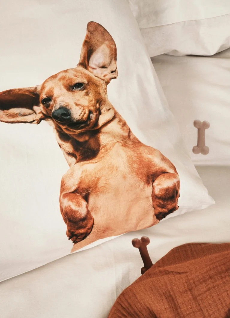 Snurk Dashhund Friends organic cotton duvet cover set 160 TC - includes pillowcase