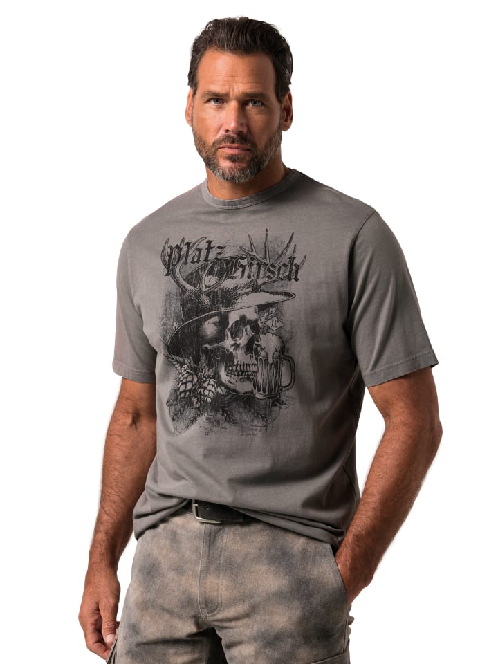 JP1880 Kurzarm T-Shirt in grau günstig kaufen