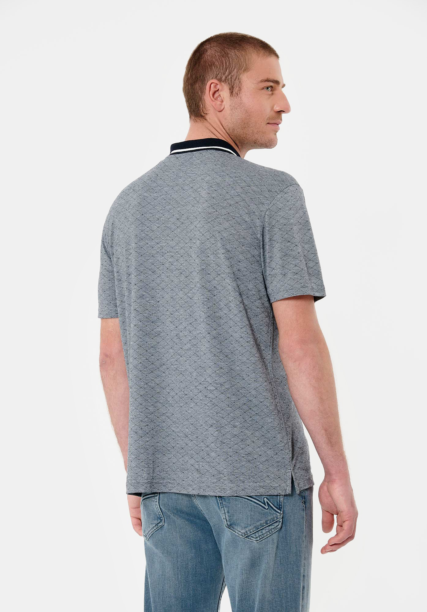 CABAL  Polo bleu marine homme