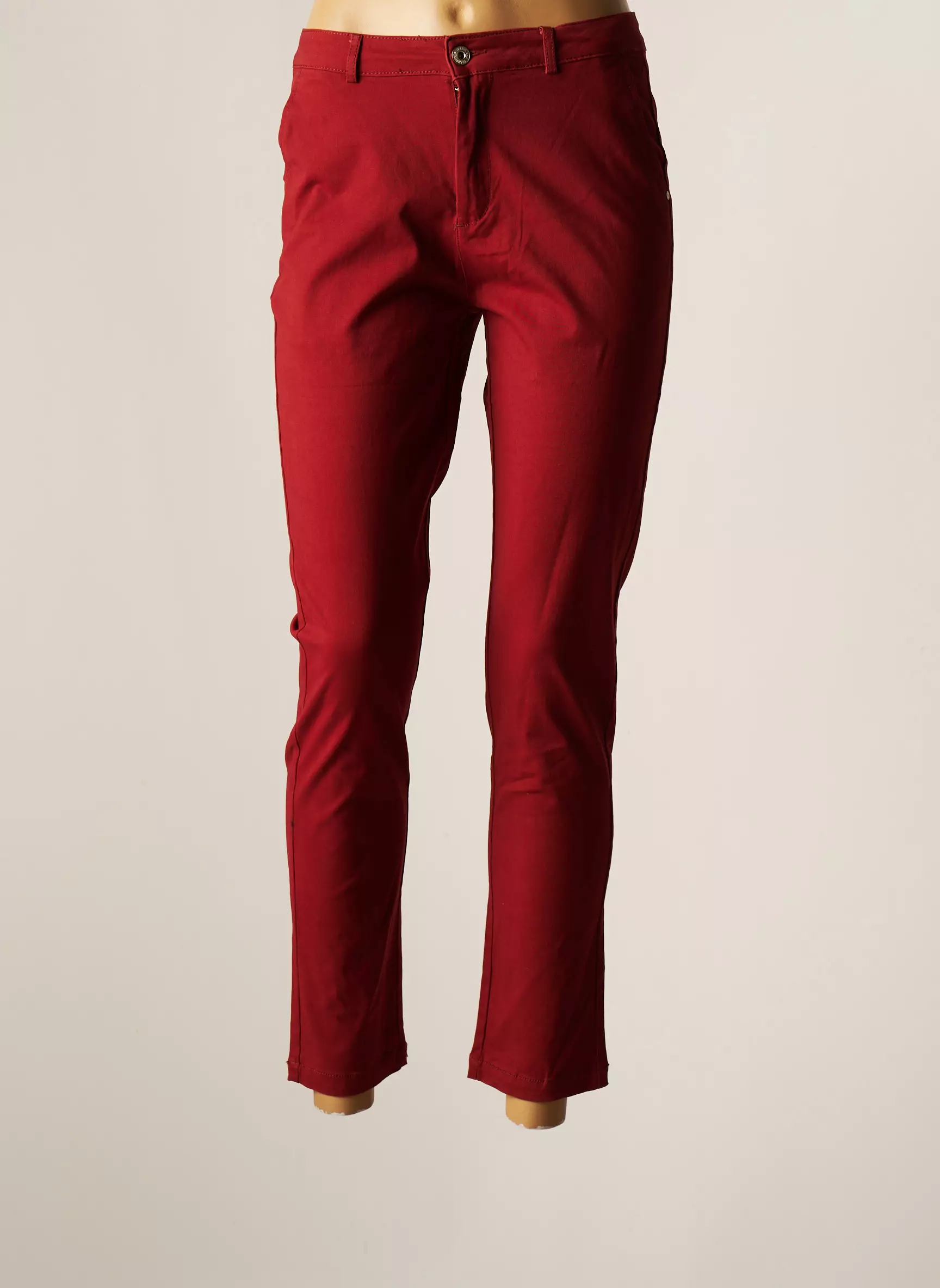 Sarah John Pantalon7 8 Femme couleur orange