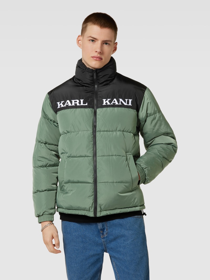 Steppjacke mit Label-Stitching Modell 'Retro Essential' in bottle