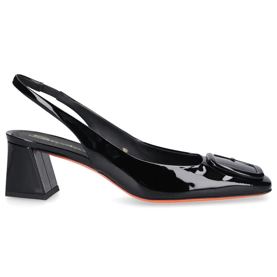 Santoni - Slingpumps 70342 Lackleder - schwarz