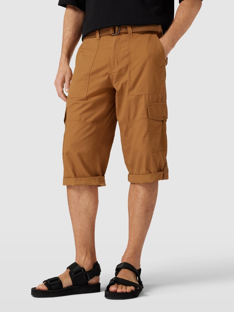 Cargoshorts inklusive Gürtel in mittelbraun