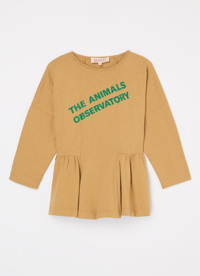 Sukienka dzianinowa z nadrukowanym logo przedstawiającym morsa z Animal Observatory.