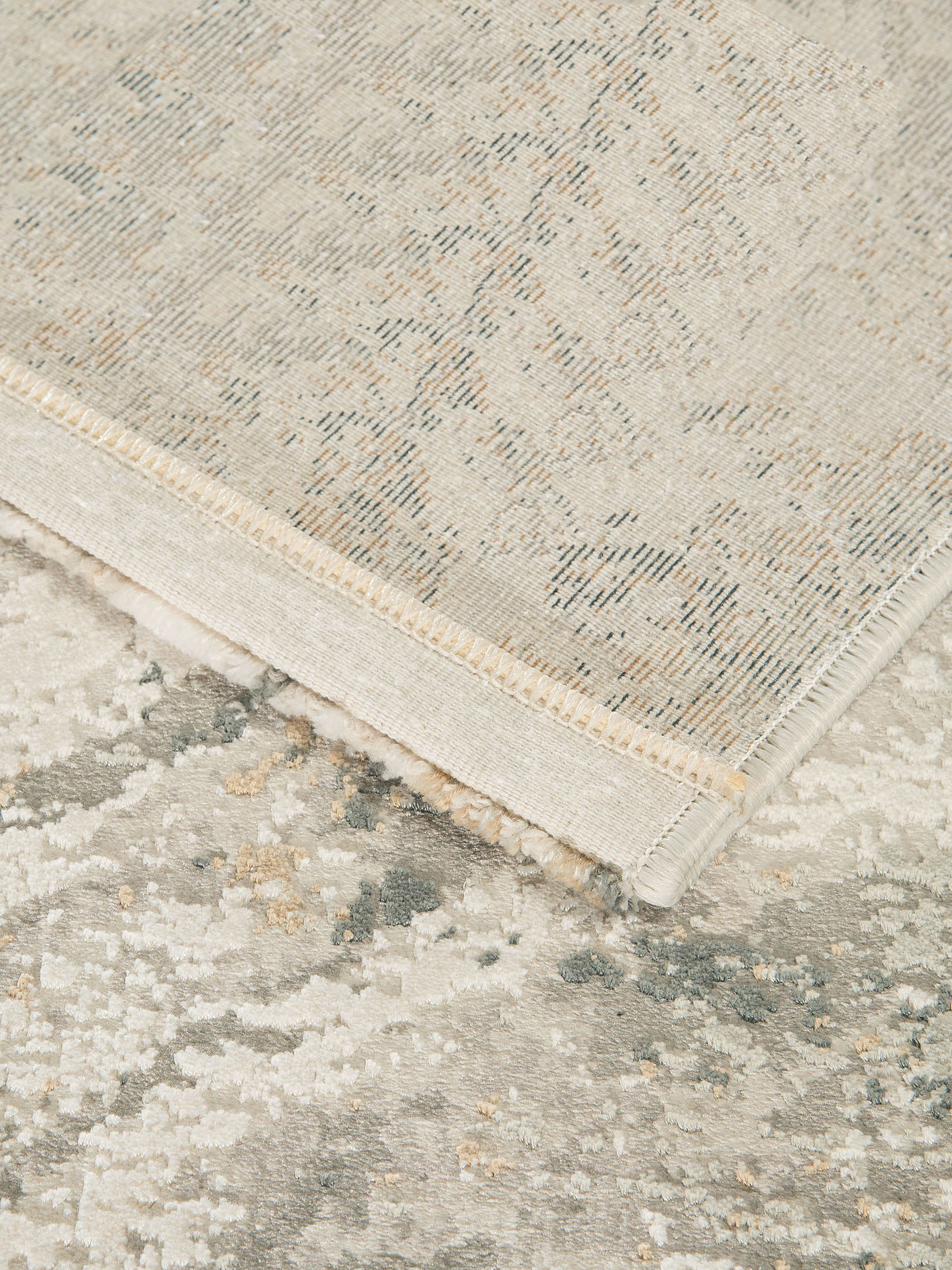 Manticao Vintage-Teppich, Antiksilber