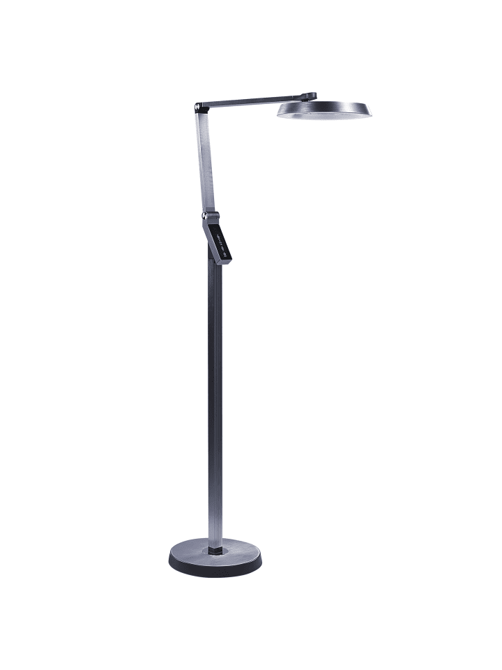 Beliani Stehleuchten CARINA in Grau - (W) 63 x (H) 170 x (L) 27 cm günstig kaufen onesize