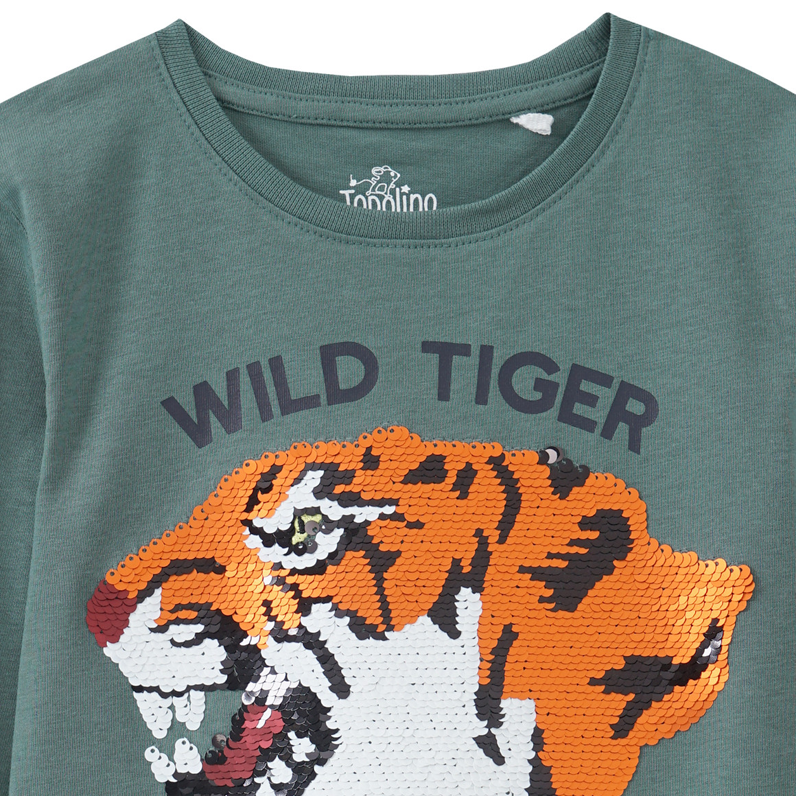 Jungen Langarmshirt mit Wendepailletten
