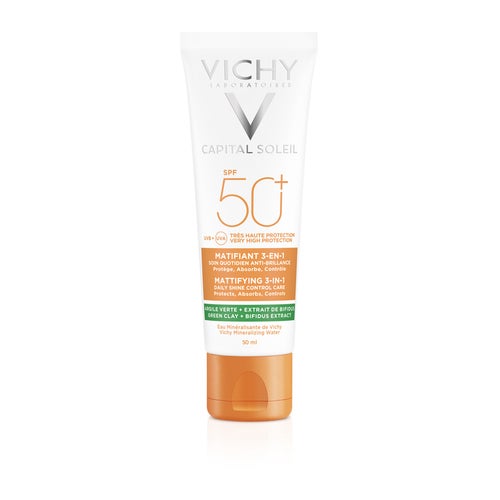 Vichy Capital Soleil Mattifying 3-in-1 aurinkosuoja SPF 50 50 ml