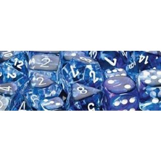 Nebula Dark Blue w/white Signature Ten d10 Sets