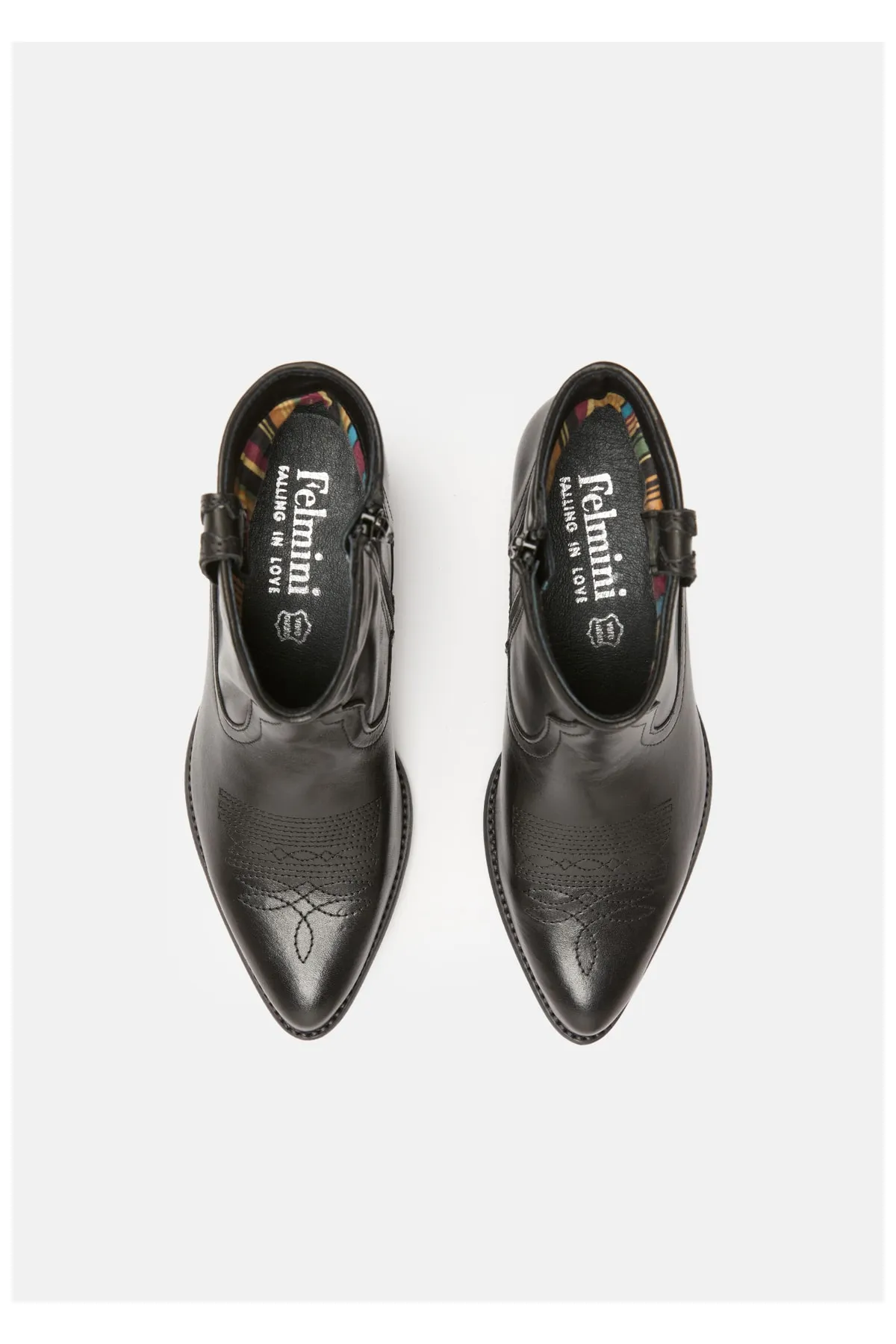 Felmini  Stiefelette - Schwarz - Blockabsatz