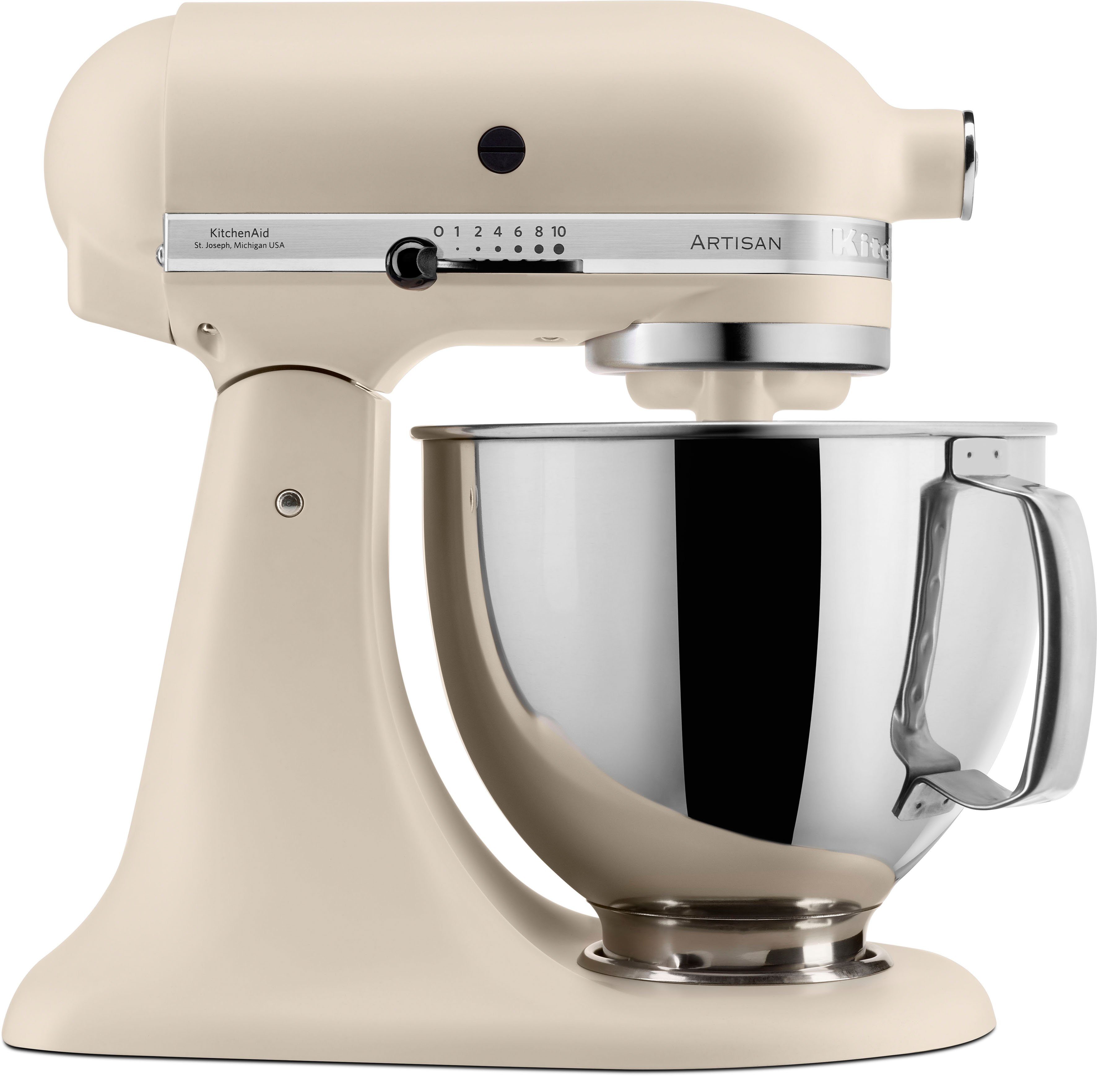 KitchenAid Küchenmaschine 5KSM125EFL FRESH LINEN, 300 W, 4,8 l Schüssel, Gratis Fleischwolf, Schüssel, Spritzgebäckvorsatz (Wert ca. 238,-UVP)