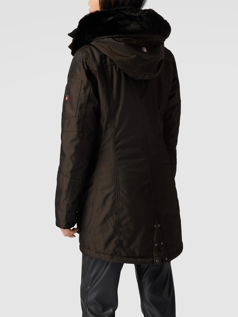 Funktionsjacke mit Label-Patch Modell 'Schneezauber' in dunkelbraun