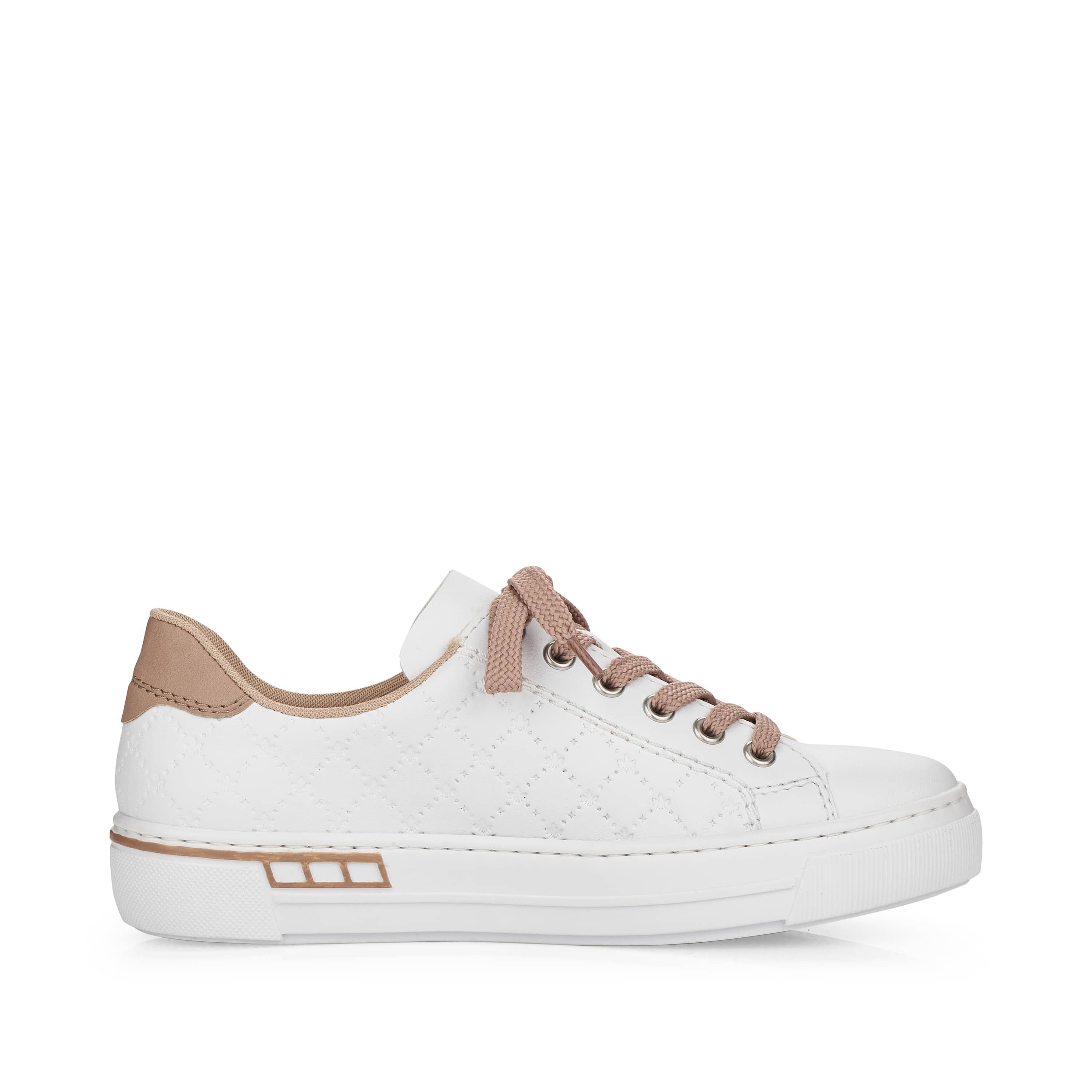 Rieker Damen Sneaker Low perlweiß