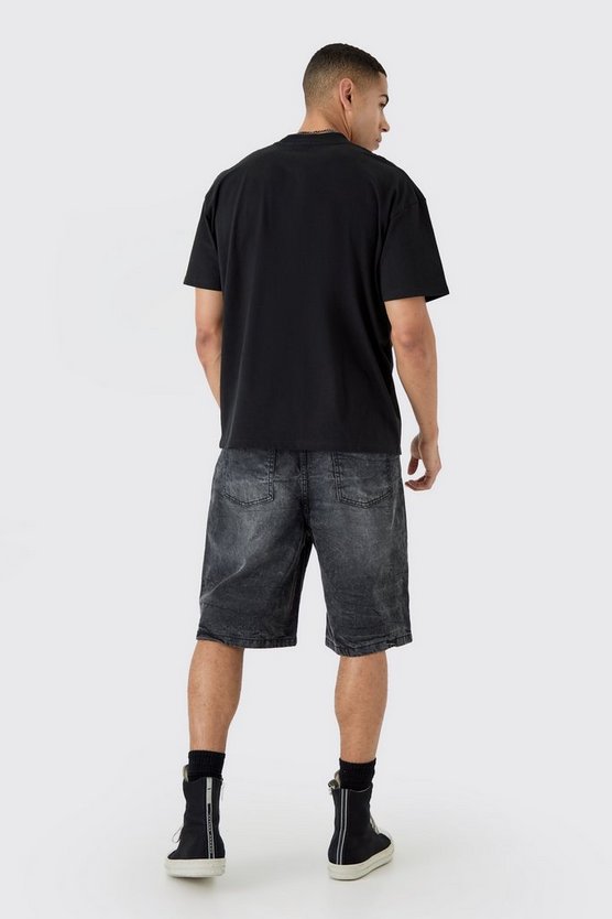 Oversize T-Shirt mit Slogan