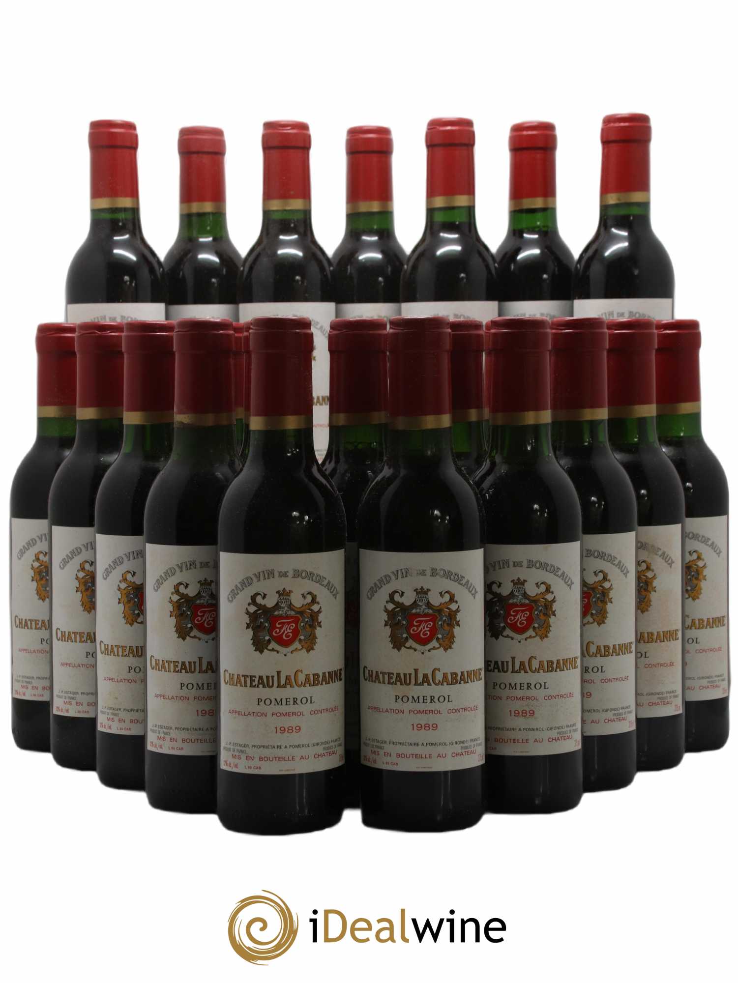Pomerol La Cabanne 1989 - Lot de 24 Demi-bouteilles