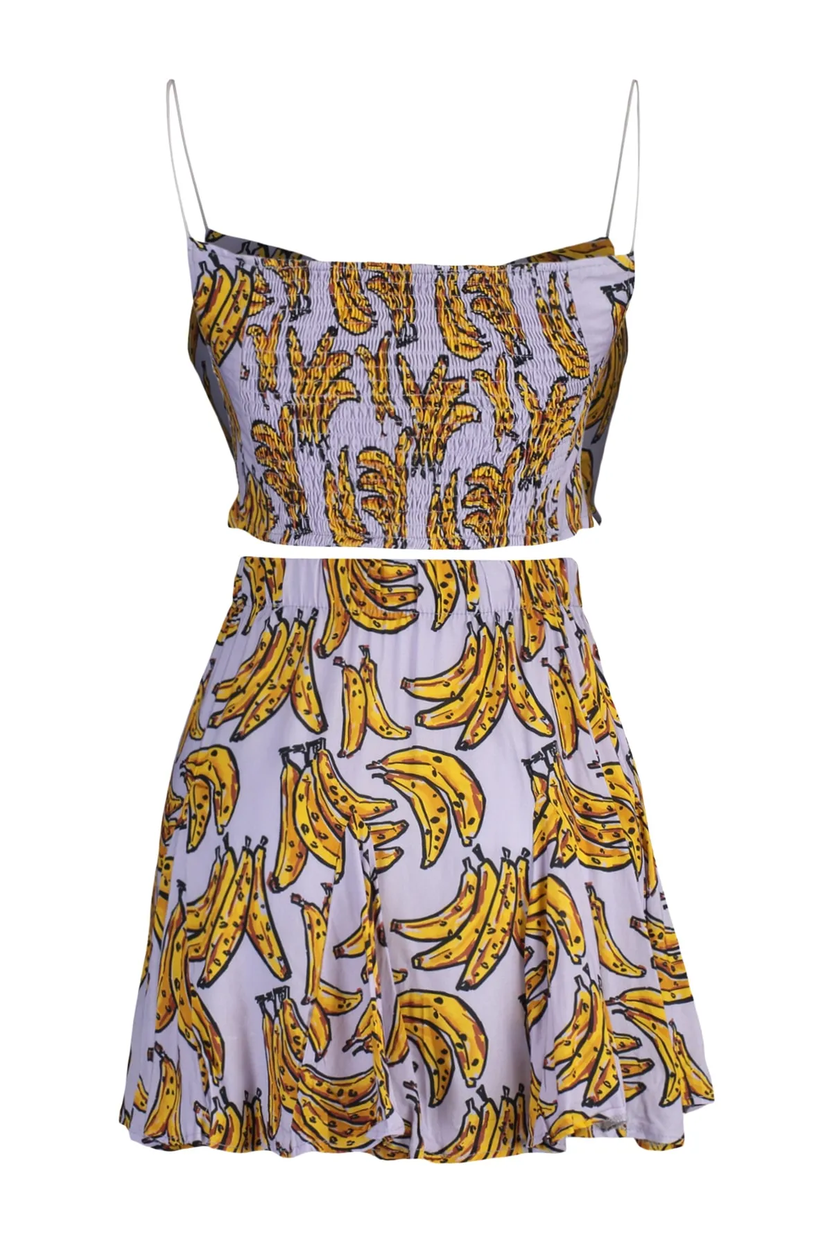 Trendyol Collection  Strandbluse-Strandrock-Set mit Fruchtmuster TBESS22AU0204