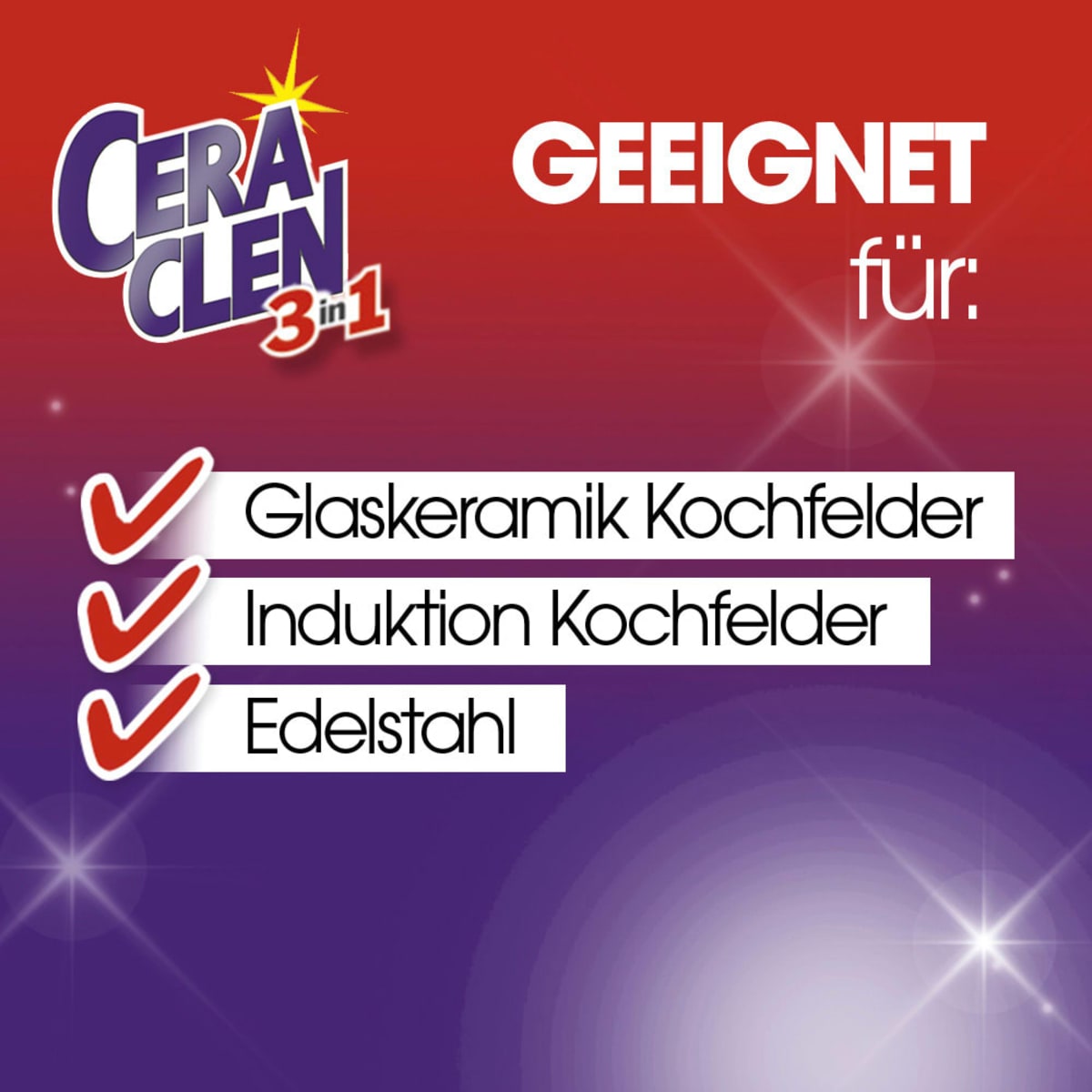 Glaskeramikreiniger & Induktionsreiniger 3-in-1, 200 ml