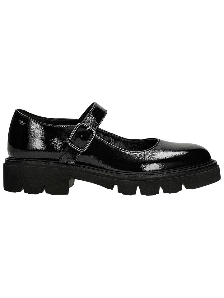 Wojas Leder-Spangenballerinas in Schwarz günstig kaufen