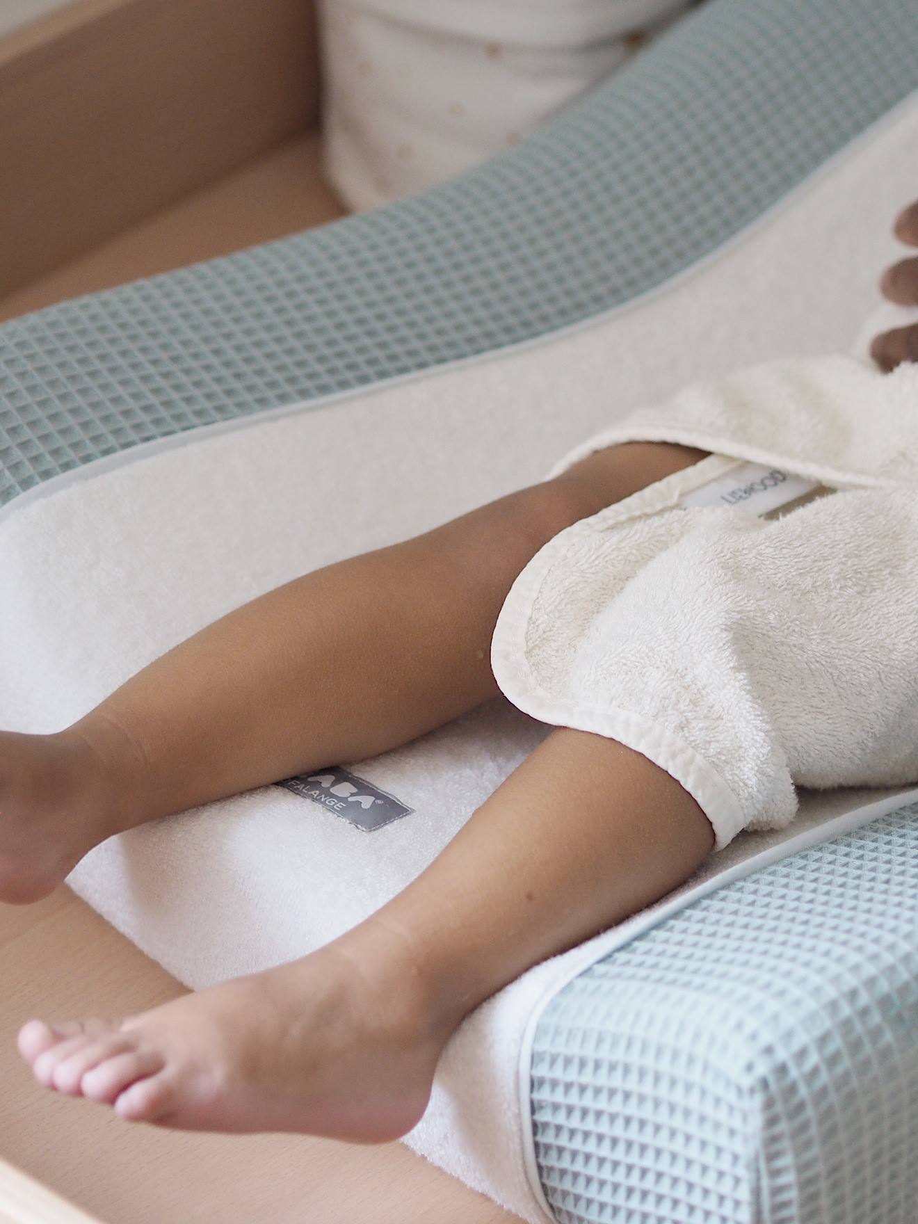 Drap-housse pour matelas à langer BEABA Sofalange light mist
