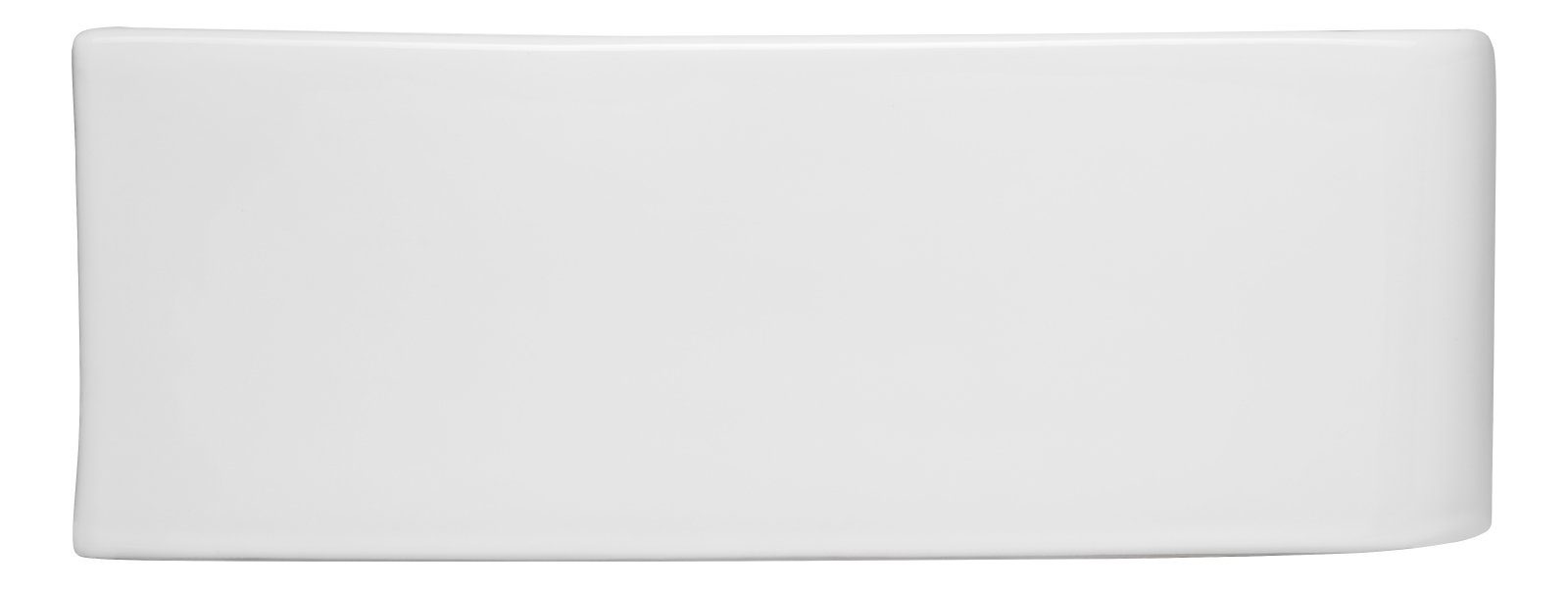 aquaSu Waschbecken Amico (Hänge-Waschtisch, 1-St), 53 cm, Keramik, Weiß, Überlauf, Hahnloch mittig, 562263