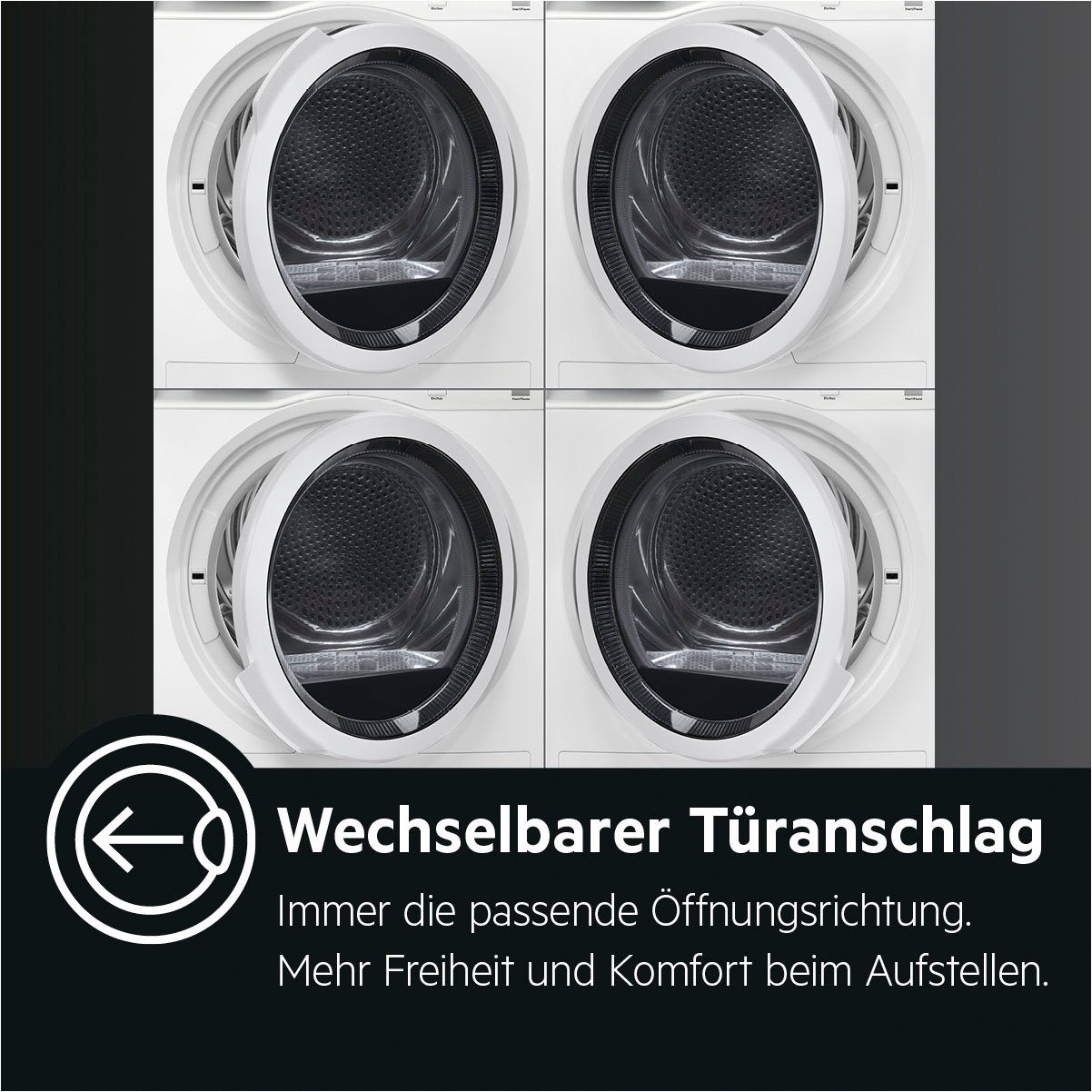 AEG Wärmepumpentrockner T9DE79685, 8 kg, 3D Scan - Trocknet nachhaltiger, 4 Jahre Garantie inklusive
