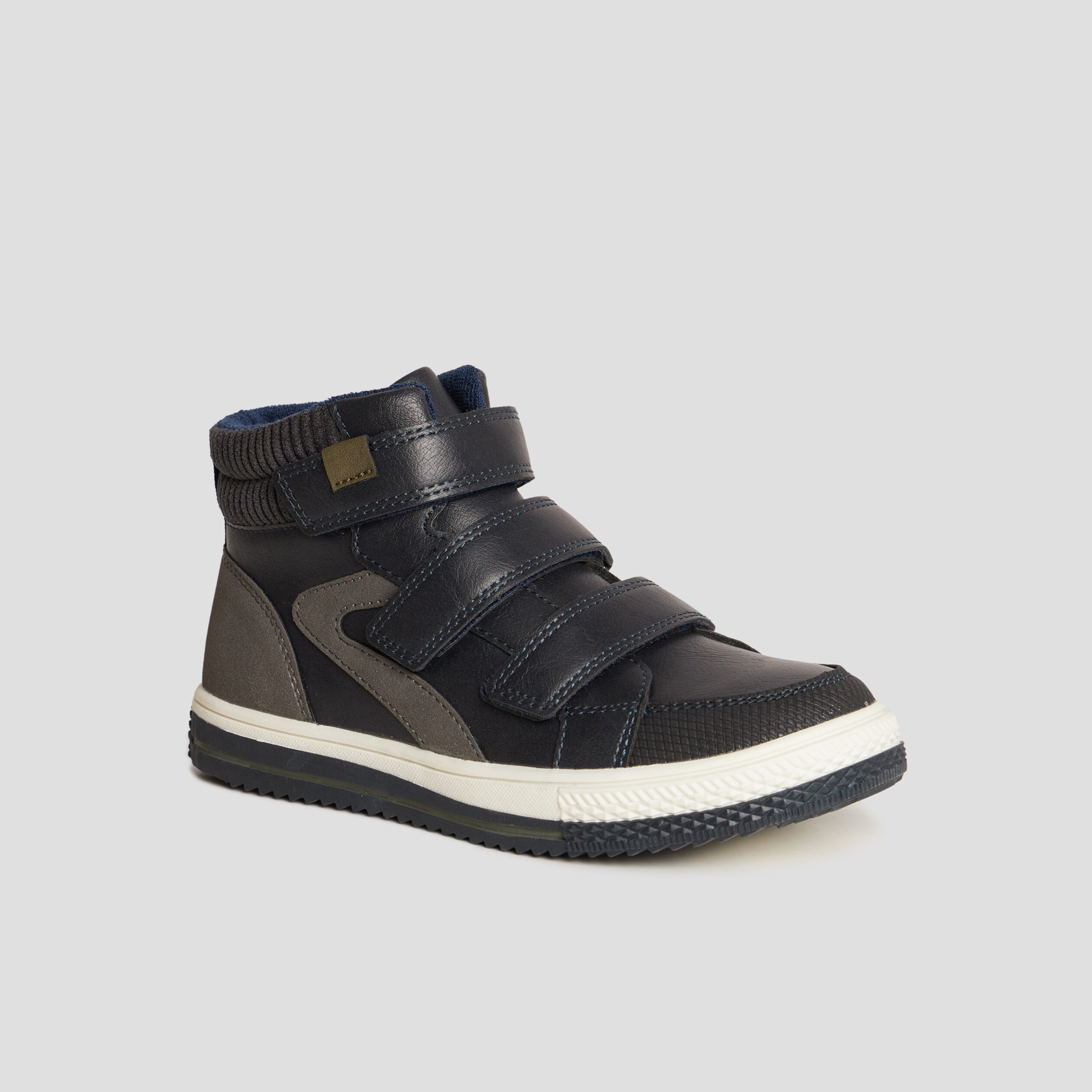 Baskets montantes Trappeur Kamil bleu marine garçon | La Halle
