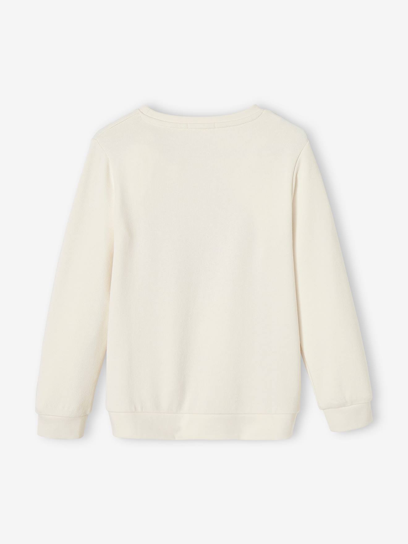 Sweat motif fantaisie fille vert