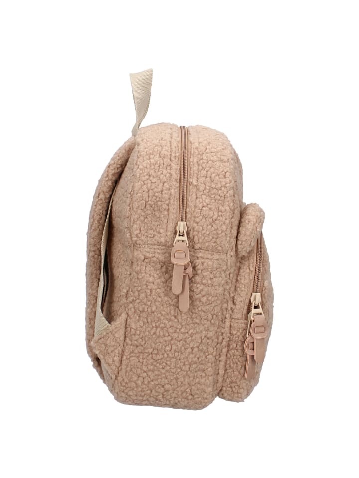 COFI 1453 Kidzroom Rucksack – Beige Kinderrucksack mit Teddy-Ohren in Braun günstig kaufen 29 x 22 cm