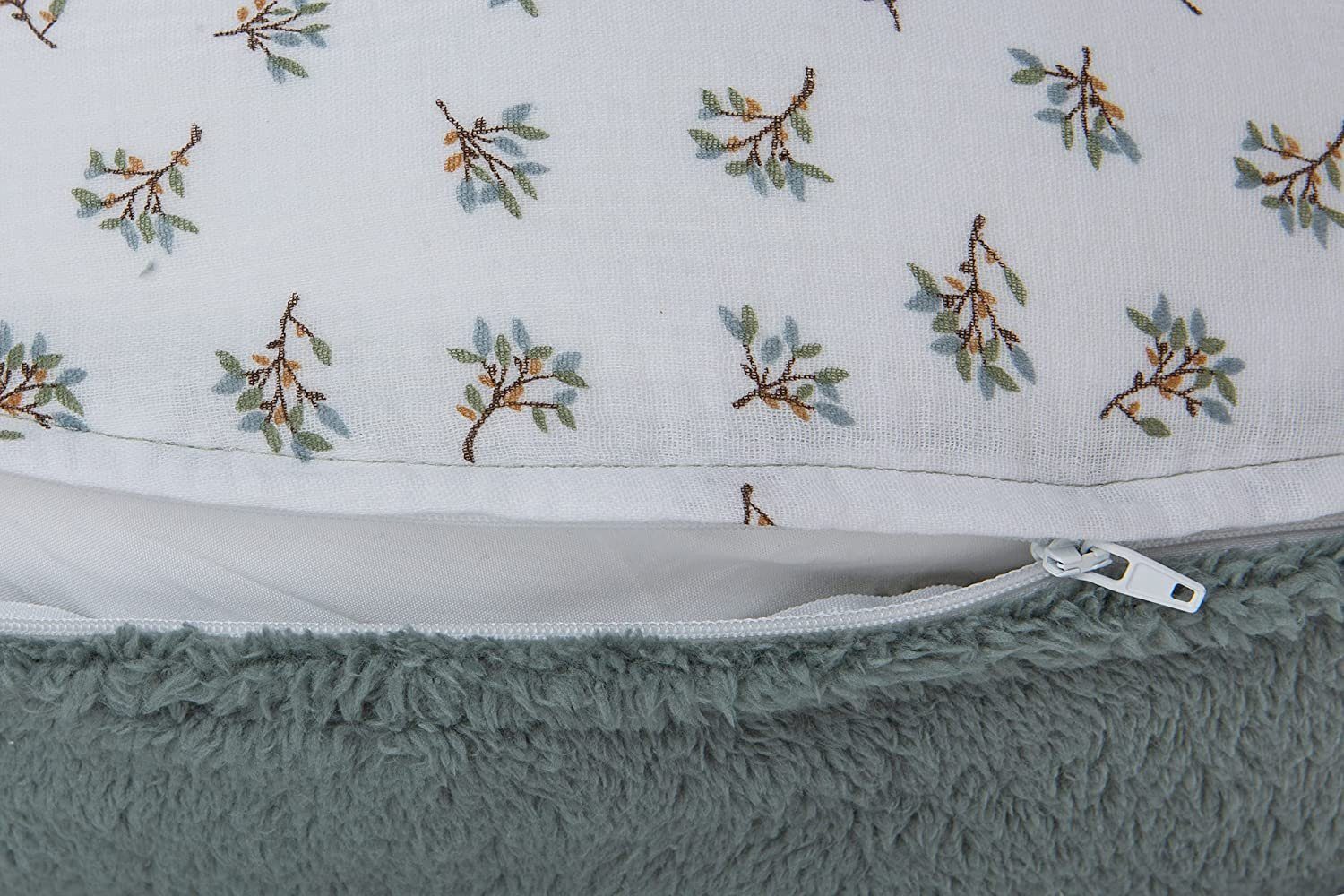 SEI Design Stillkissen Seitenschläferkissen Babynestchen Kuschelnest XXL, Schwangerschaftskissen mit Bezug, Bezug Musselin Baumwolle