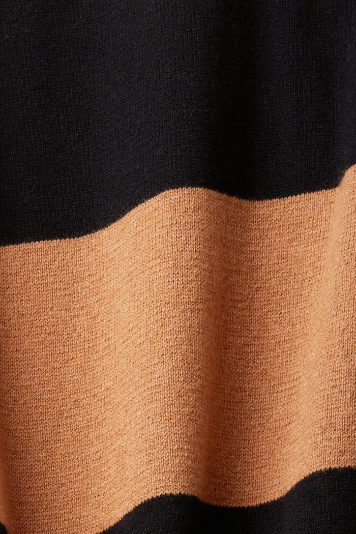 Gestreifter Strickpullover mit Kaschmir