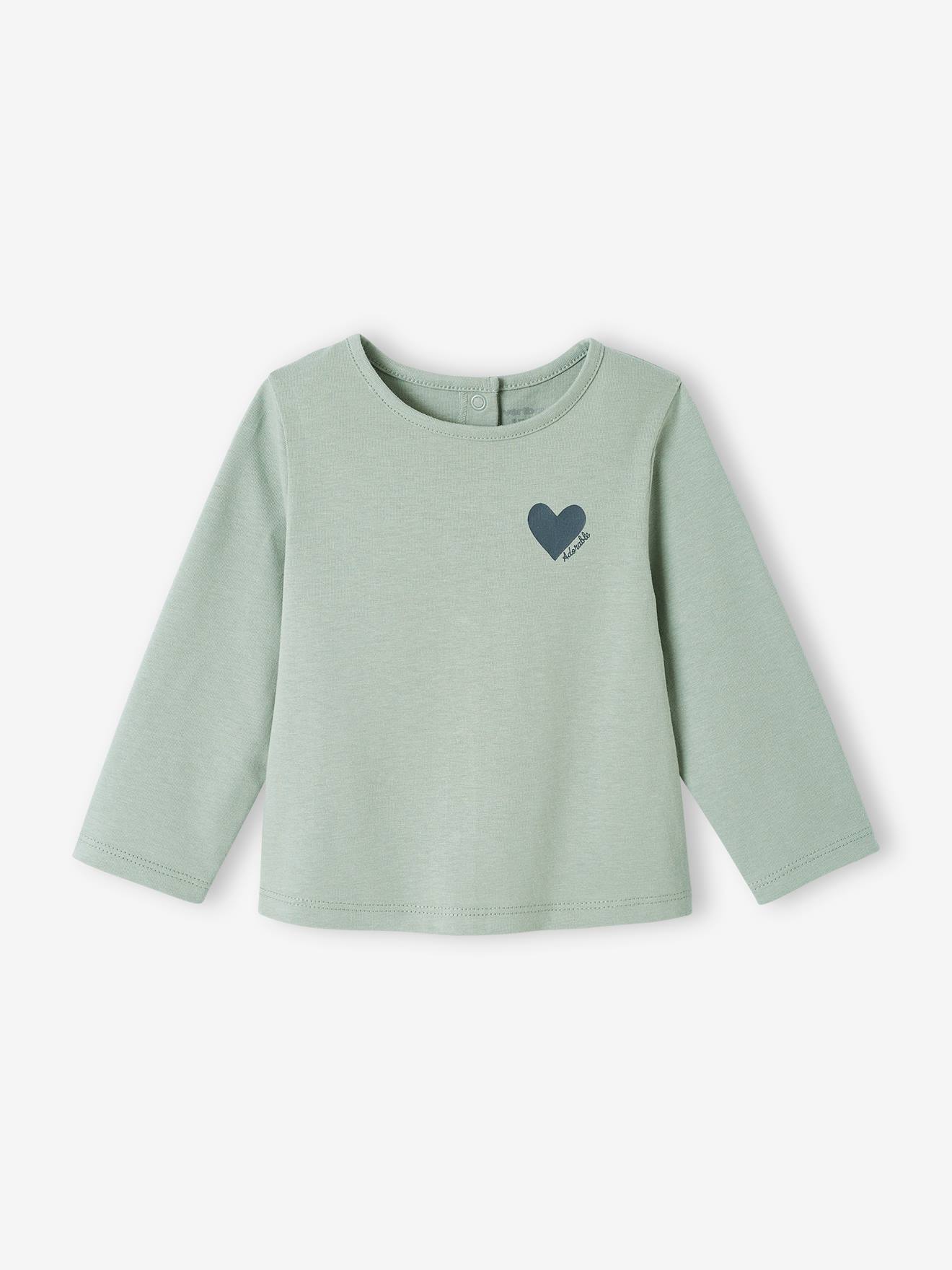 T-shirt bébé Basics manches longues orange