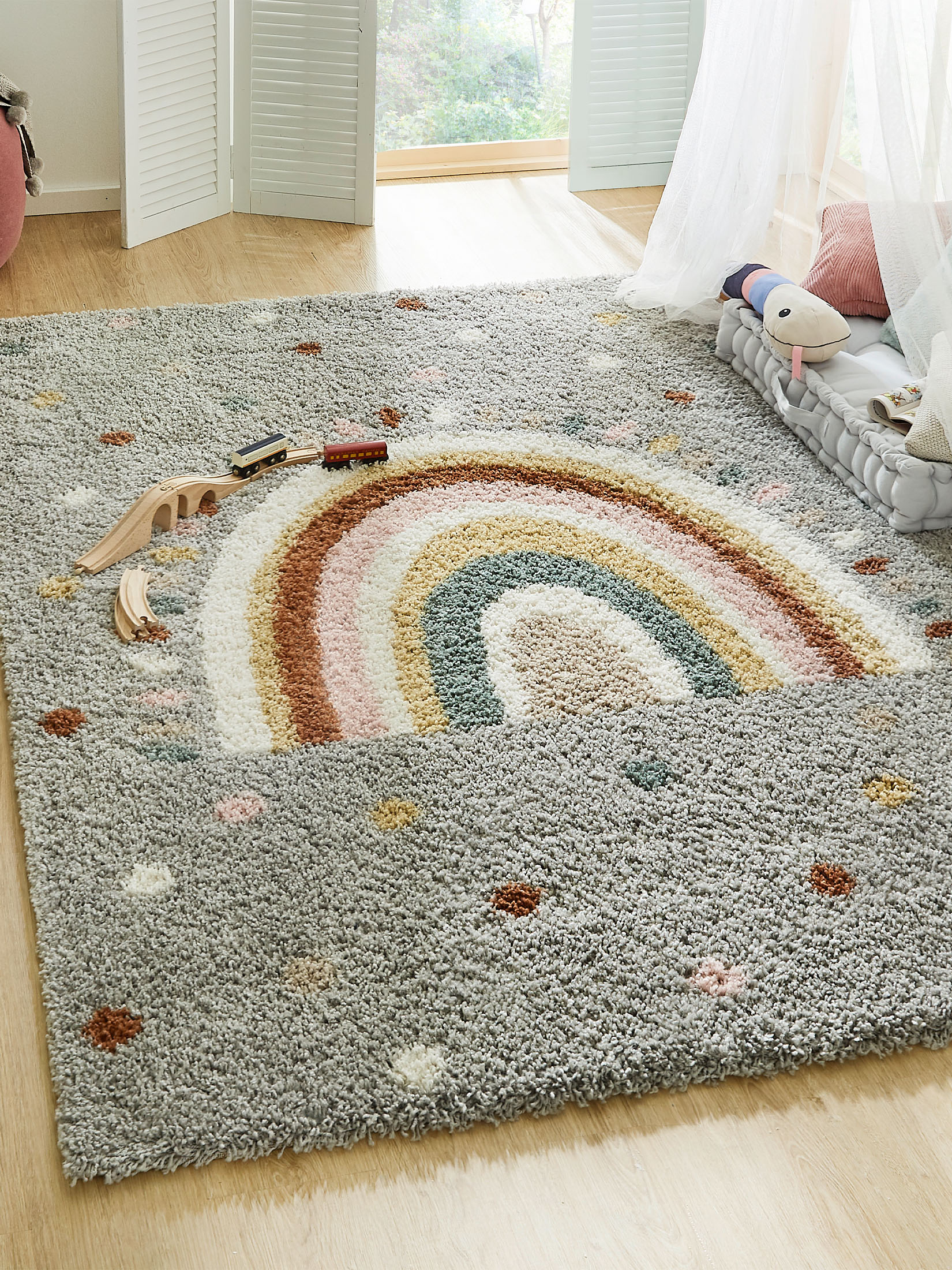 Colori Kinder-Teppich, Grau