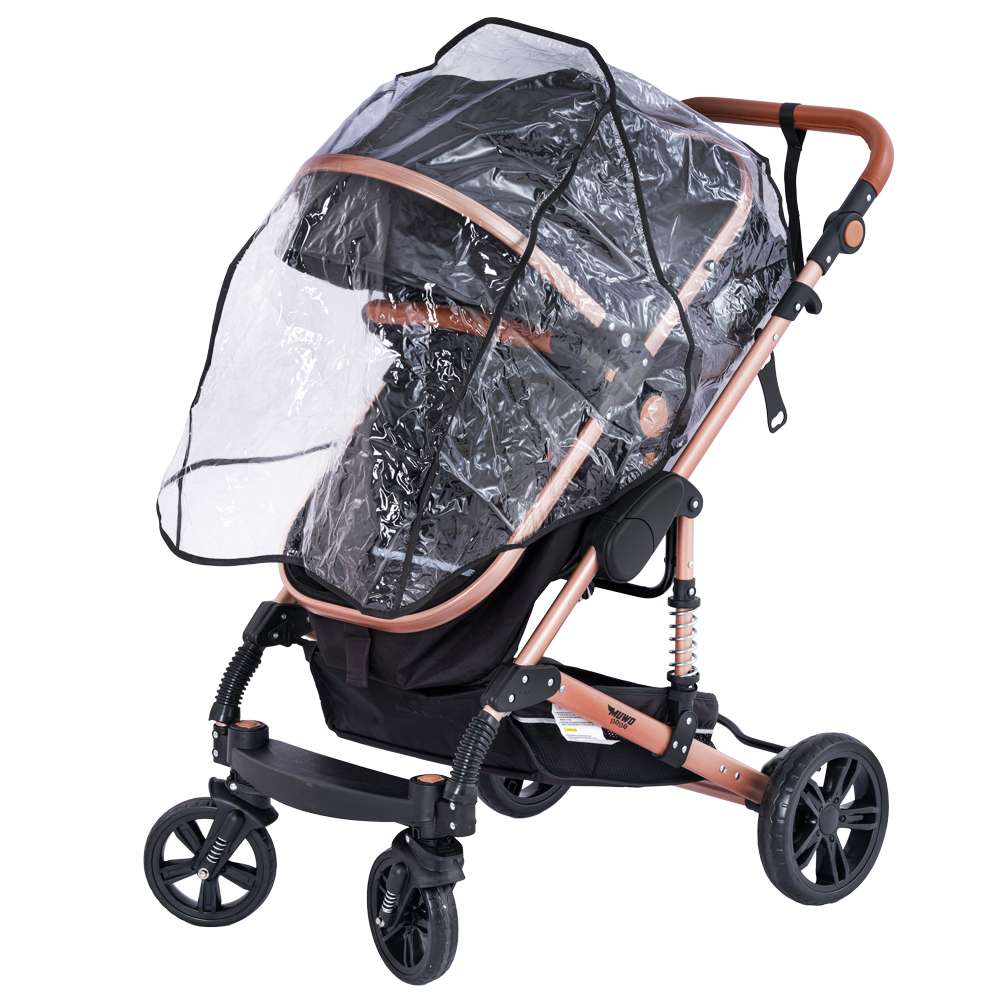 MUWO 3 in 1 Kombi-Kinderwagen Komplettset schwarz