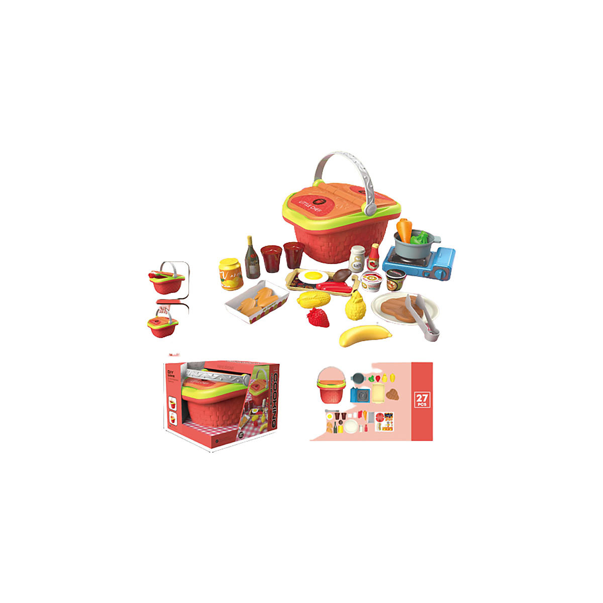 Kinderküche, Spielhaus, Spielzeug Simulation Obst- und Gemüse-Aufbewahrungskorbspielzeug
