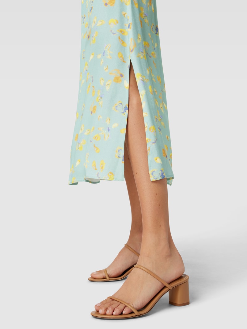 Rock aus Viskose mit Allover-Muster Modell 'ARAACE' in mint