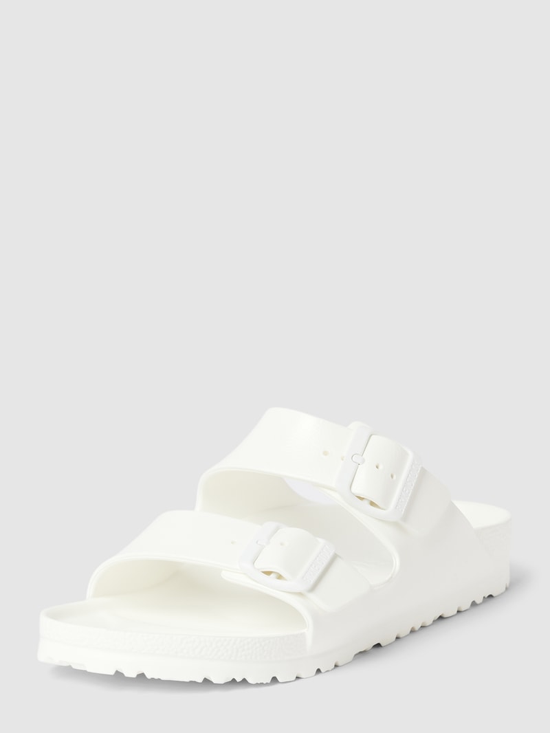 Sandalen mit Dornschließen Modell 'ARIZONA EVA' in weiß