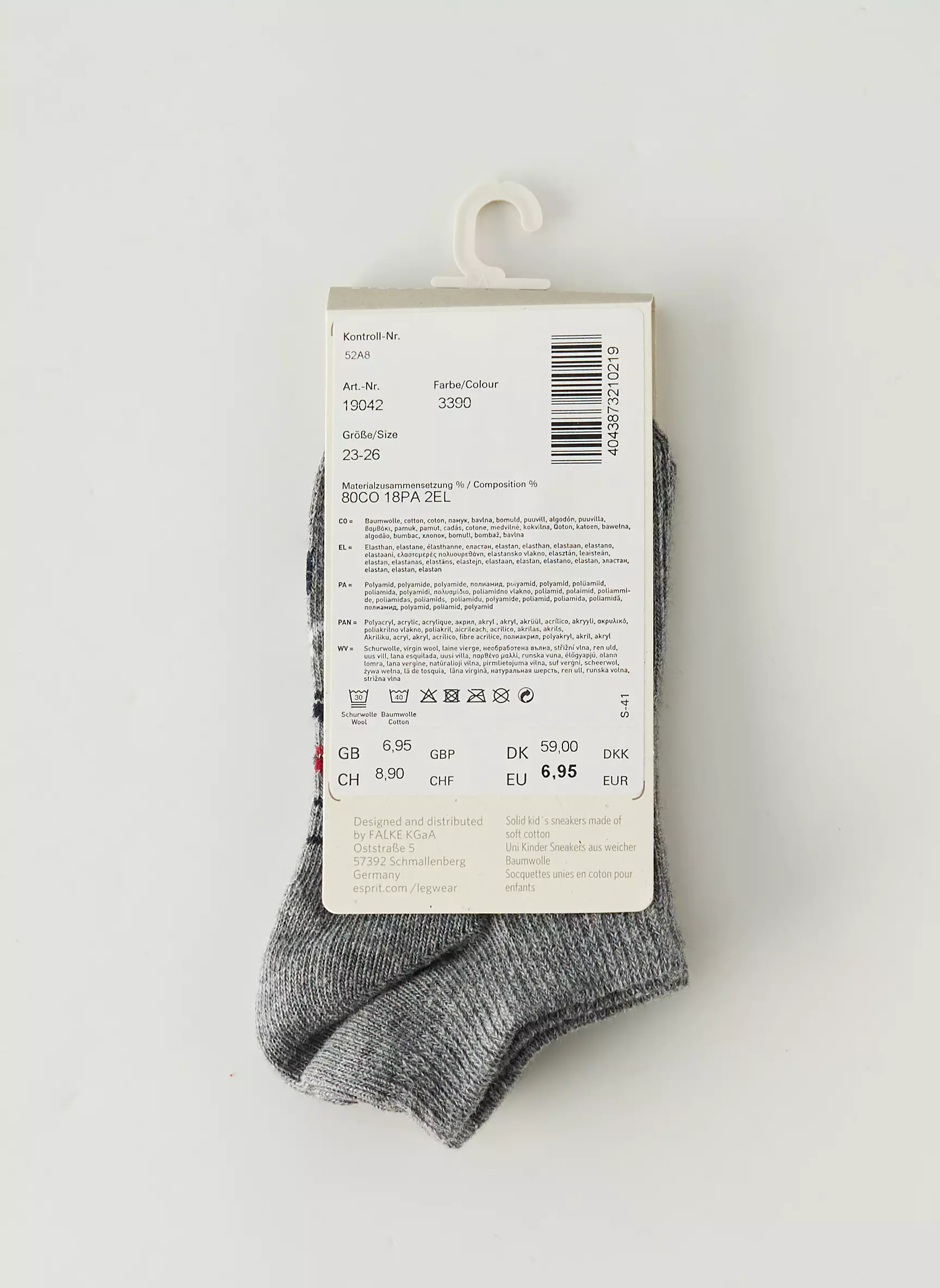 Esprit Chaussette Garcon couleur gris